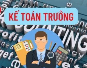 Công việc của kế toán trưởng